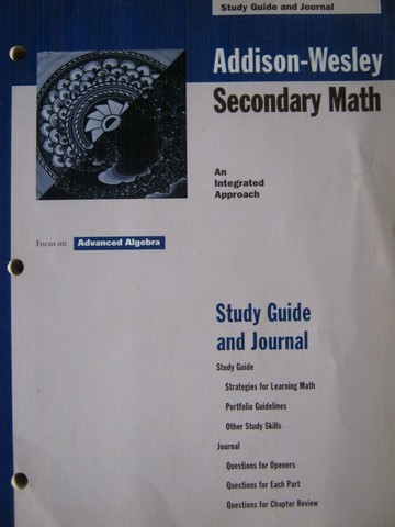 (image for) Focus on Advanced Algebra Study Guide & Journal (P)