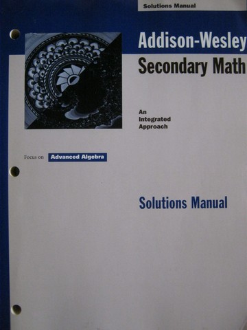 (image for) Focus on Advanced Algebra Solutions Manual (P)
