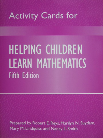 (image for) Helping Children Learn Mathematics 5th Edition Activity Cards(P)