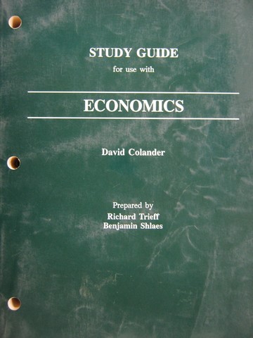 Economics Study Guide (P) by Trieff & Shlaes (image for) Economics Study Guide (P) by Trieff & Shlaes