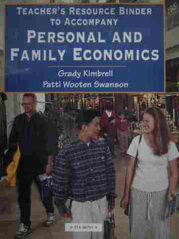 (image for) Personal & Family Economics Teacher's Resource Binder (Binder)