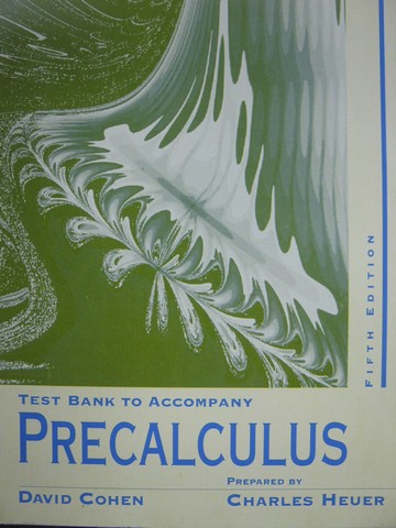 (image for) Precalculus 5th Edition Test Bank (P) by Charles Heuer