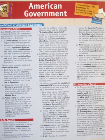 (image for) American Government Study Card (P)