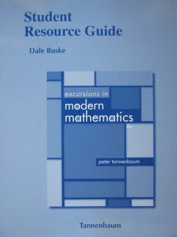 (image for) Excursions in Modern Mathematics 8e Student Resource Guide (P)