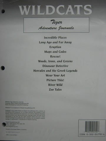 (image for) Wildcats Tiger Adventure Journals (Pk)