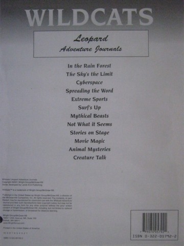 (image for) Wildcats Leopard Adventure Journals (Pk)