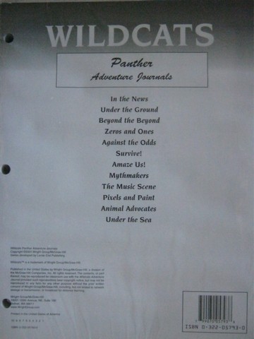 (image for) Wildcats Panther Adventure Journals (Pk)