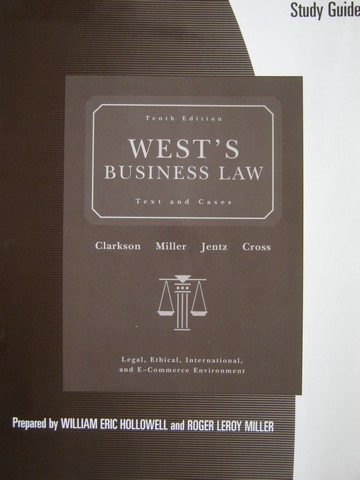 (image for) Business Law 10th Edition Study Guide (P) by Hollowell & Miller