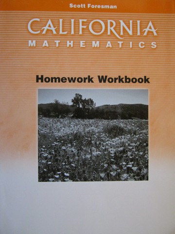 (image for) California Mathematics 3 Homework Workbook (CA)(P)