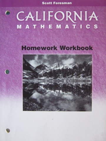 (image for) California Mathematics 5 Homework Workbook (CA)(P)