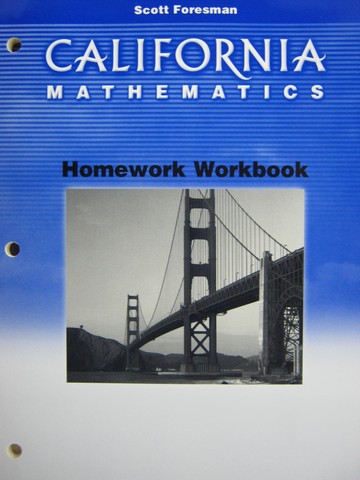 (image for) California Mathematics 6 Homework Workbook (CA)(P)