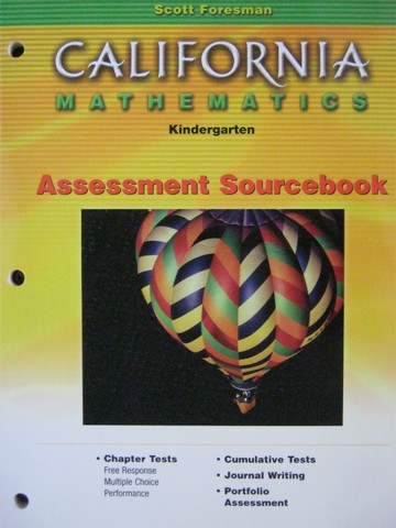 (image for) California Mathematics K Assessment Sourcebook (CA)(P)