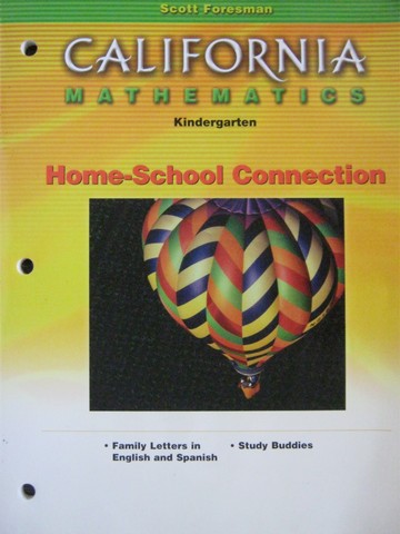 (image for) California Mathematics K Home-School Connection (CA)(P)