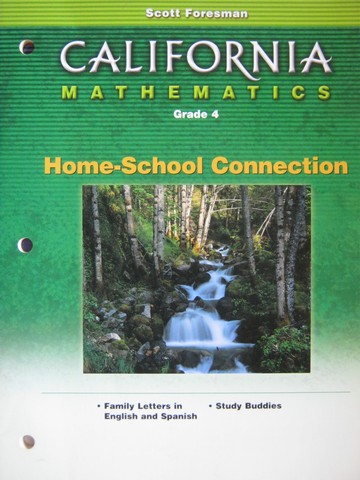 (image for) California Mathematics 4 Home-School Connection (CA)(P)