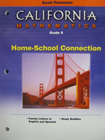 (image for) California Mathematics 6 Home-School Connection (CA)(P)