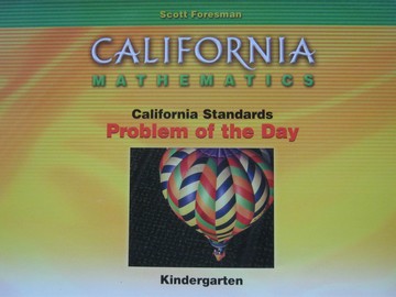 (image for) California Mathematics K Problem of the Day (CA)(Spiral)
