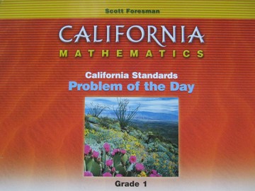 (image for) California Mathematics 1 Problem of the Day (CA)(Spiral)