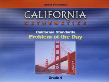 (image for) California Mathematics 6 Problem of the Day (CA)(Spiral)