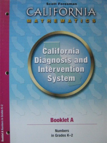 (image for) California Diagnosis & Intervention System Booklet A (CA)(P)