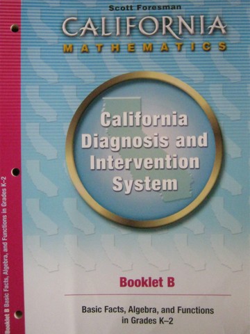 (image for) California Diagnosis & Intervention System Booklet B (CA)(P)