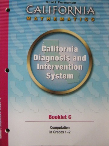 (image for) California Diagnosis & Intervention System Booklet C (CA)(P)