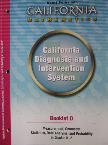 (image for) California Diagnosis & Intervention System Booklet D (CA)(P)