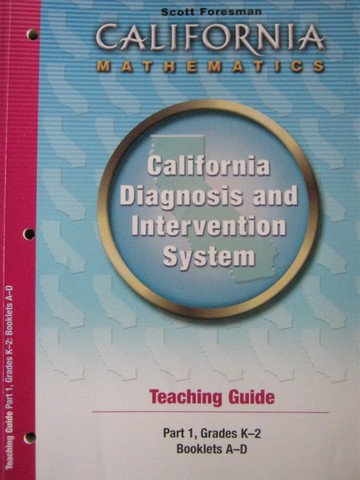 (image for) California Diagnosis & Intervention System A-D TG (CA)(TE)(P)