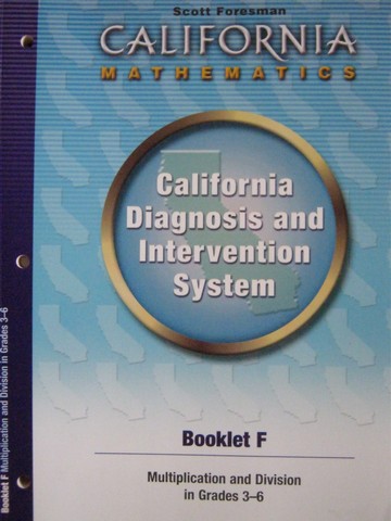 (image for) California Diagnosis & Intervention System Booklet F (CA)(P)