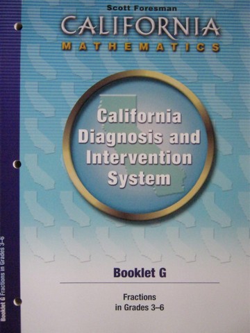 (image for) California Diagnosis & Intervention System Booklet G (CA)(P)