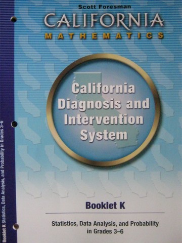 (image for) California Diagnosis & Intervention System Booklet K (CA)(P)