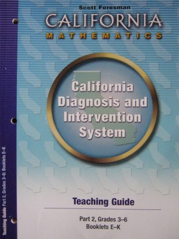 (image for) California Diagnosis & Intervention System E-K TG (CA)(TE)(P)