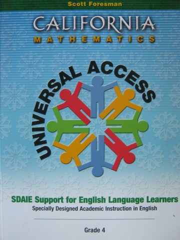 (image for) California Mathematics 4 Support for English Language (CA)(P)