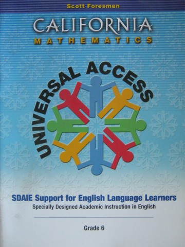 (image for) California Mathematics 6 Support for English Language (CA)(P)