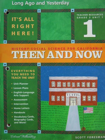 (image for) History-Social Science for California 2 Unit 1 TR (CA)(TE)(P)
