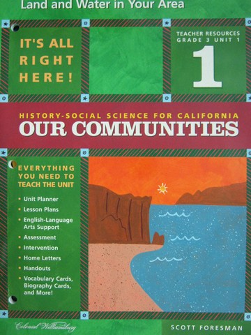 (image for) History-Social Science for California 3 Unit 1 TR (CA)(TE)(P)