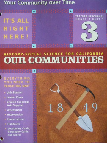 (image for) History-Social Science for California 3 Unit 3 TR (CA)(TE)(P)