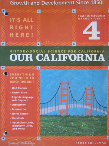 (image for) History-Social Science for California 4 Unit 4 TR (CA)(TE)(P)