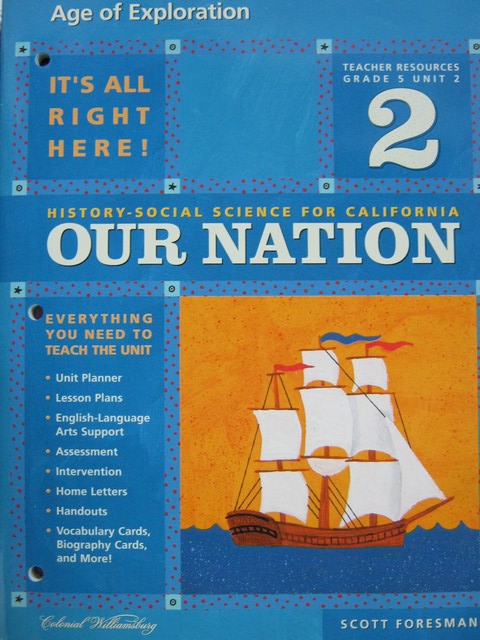 (image for) History-Social Science for California 5 Unit 2 TR (CA)(TE)(P)