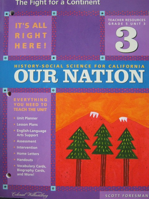 (image for) History-Social Science for California 5 Unit 3 TR (CA)(TE)(P)