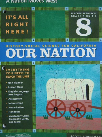 (image for) History-Social Science for California 5 Unit 8 TR (CA)(TE)(P)