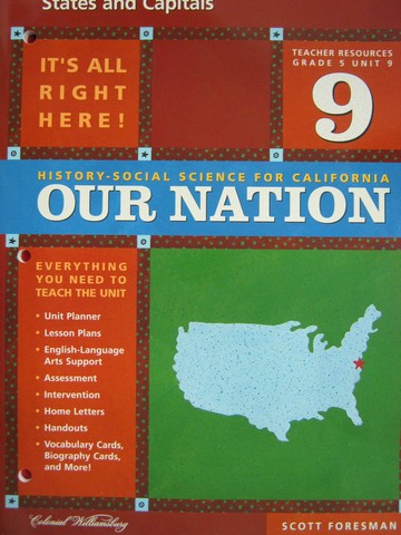 (image for) History-Social Science for California 5 Unit 9 TR (CA)(TE)(P)