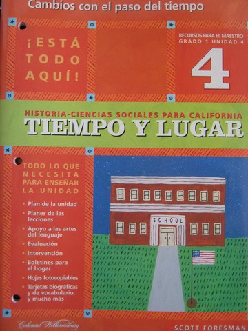 (image for) Tiempo y lugar 1 Unidad 4 recursos para el maestro (CA)(TE)(P)