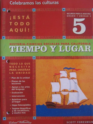 (image for) Tiempo y lugar 1 Unidad 5 Recursos para el maestro (CA)(TE)(P)