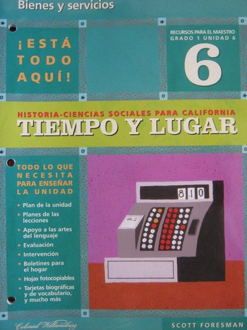 (image for) Tiempo y lugar 1 Unidad 6 Recursos para el maestro (CA)(TE)(P)