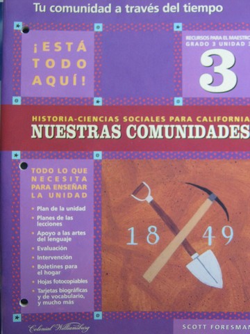 (image for) Nuestras comunidades 3 Unidad 3 Recursos para el (CA)(TE)(P)