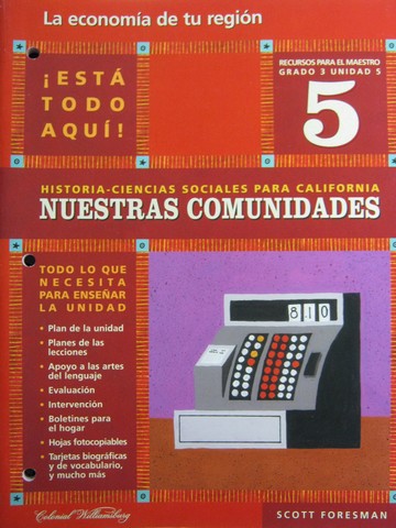 (image for) Nuestras comunidades 3 Unidad 5 Recursos para el (CA)(TE)(P)