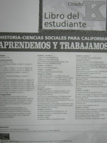 (image for) Historia-Ciencias Sociales Para California K Libro del (CA)(Box) - Click Image to Close