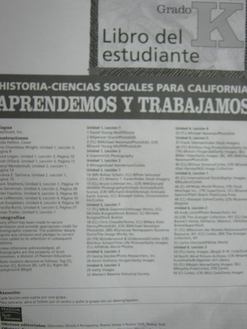 (image for) Historia-Ciencias Sociales Para California K Libro del (CA)(Box)