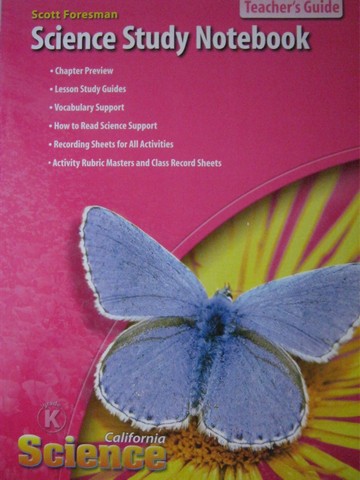 (image for) California Science K Science Study Notebook TG (CA)(TE)(P)