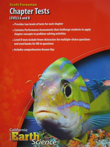 (image for) California Focus on Earth Science Chapter Tests Forms A & B (P)